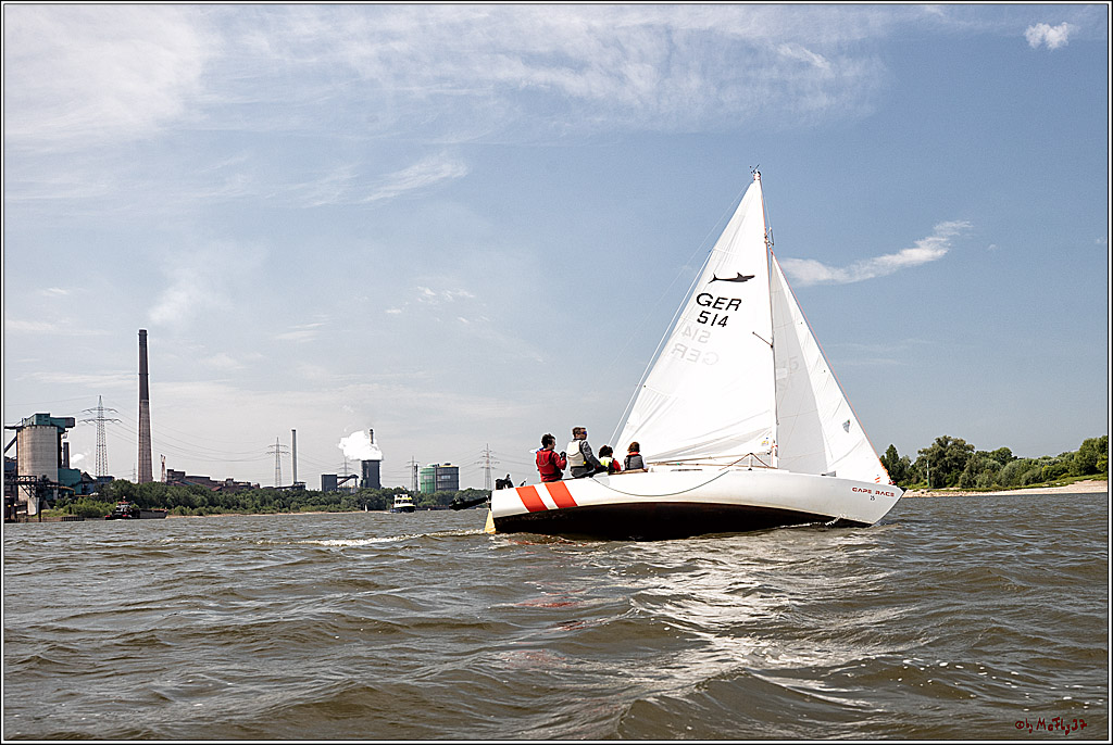 100 Jahre Rheinwoche 2022 - 3. Wettfahrt Duesseldorf  - Duisburg, 04.06.2022,
